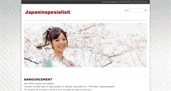 Desktop Screenshot of japaninspesialisti.fi